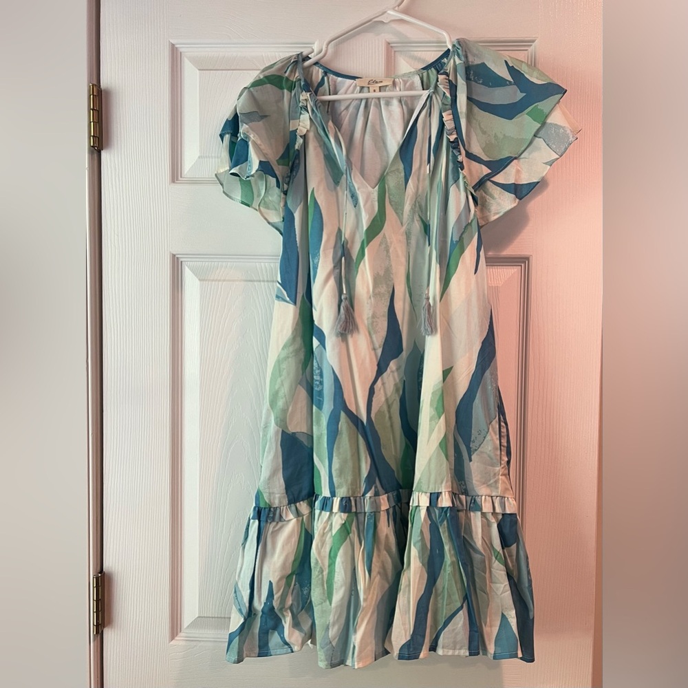 Elan Teal and Aqua Dress
